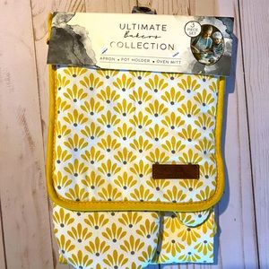 Ultimate Baker’s Collection- apron, pot holder, oven mitt
